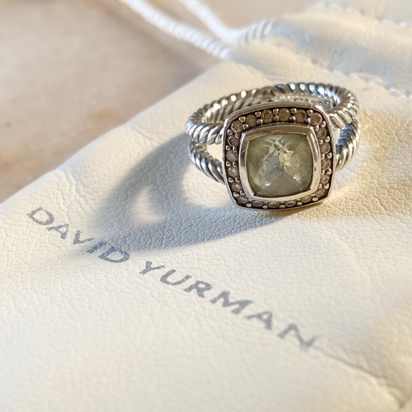 David Yurman | Petite Albion® Ring with Prasiolite - Picture 1 of 6